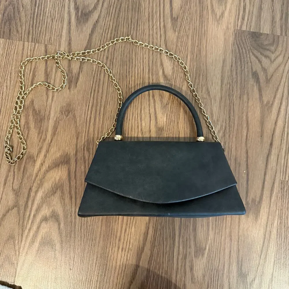 Vintage Black Gold Chain Purse Bag